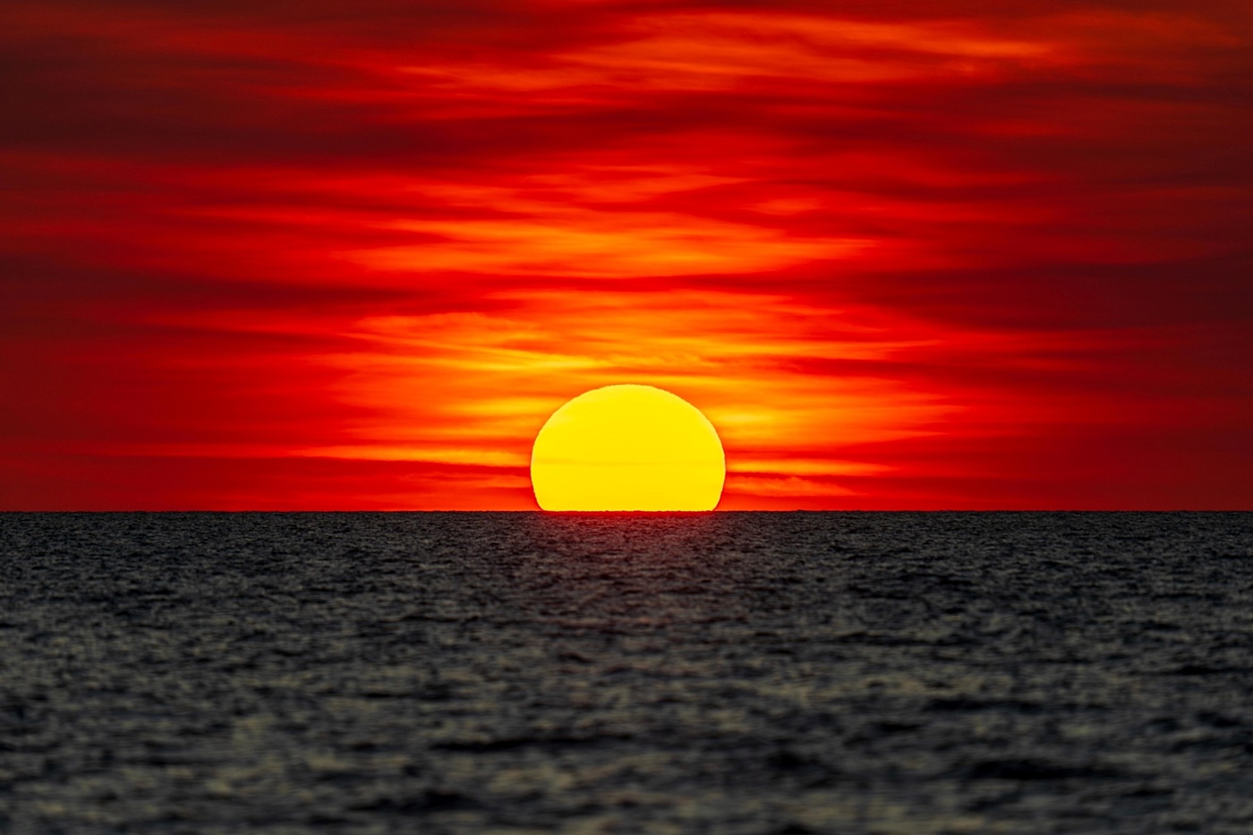 Aboriginal flag sunset