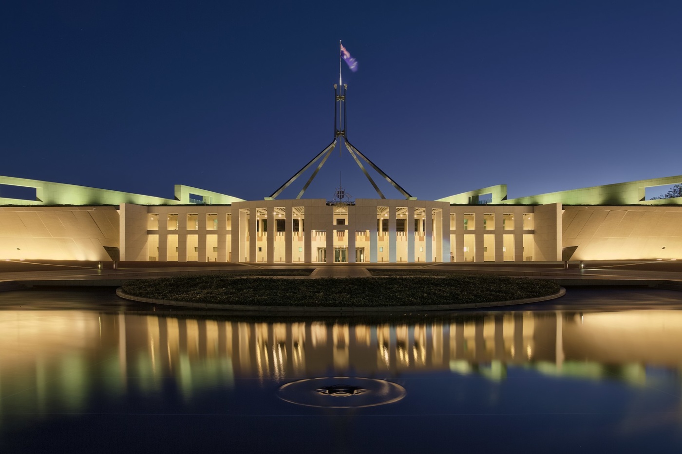 2048px Parliament House at dusk Canberra ACT